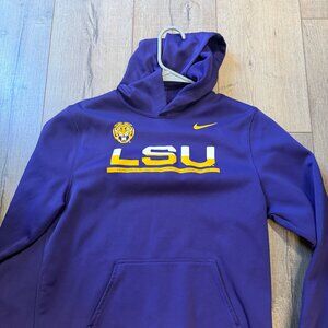 Nike Boy's Therma Fit NCAA LSU pocket hoodie